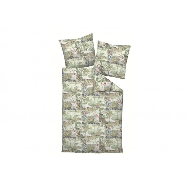 Pościel satynowa 155x200 cm Milano 45100/06 Dżungla