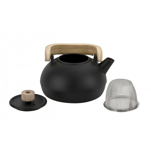 Żeliwny czajnik 1,1 L z sitkiem SakuraTea czarny