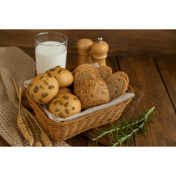 Koszyk pleciony 22x15,5x7 cm jasny brąz 7803