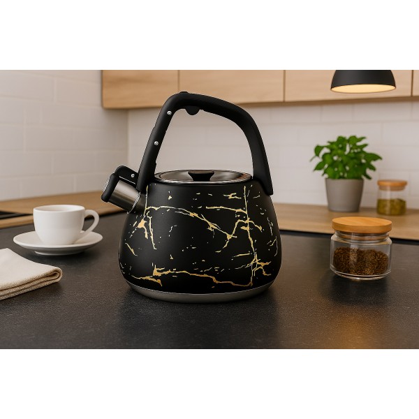 Czajnik tradycyjny 2,3 L Tower Marble czarny