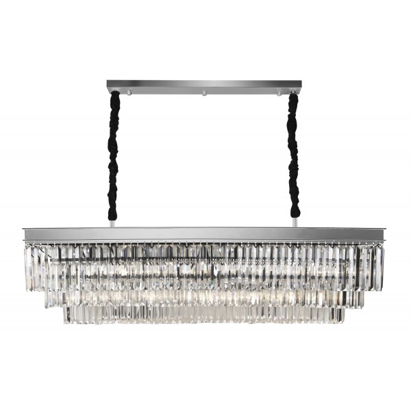 Lampa wisząca kryształowa Monk Chrome 33291/15