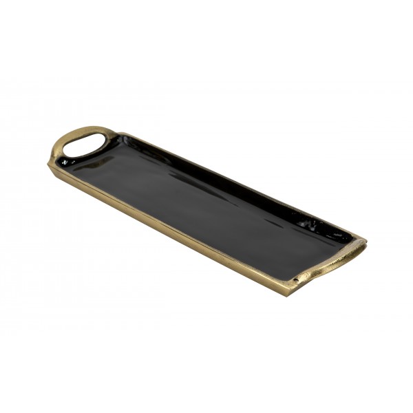 Taca dekoracyjna 35,5x10,5x3 cm złota EW3466