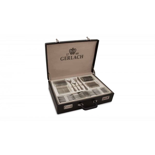 Komplet sztućców w walizce 68 sztuk Antica połysk