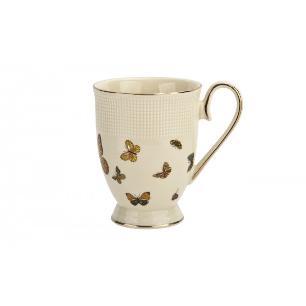 Kubek porcelanowy 400 ml Motylki