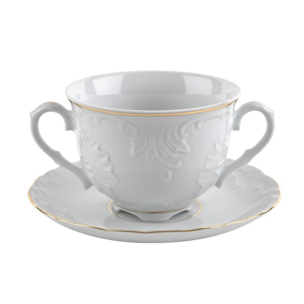 Bulionówka ze spodkiem Rococo