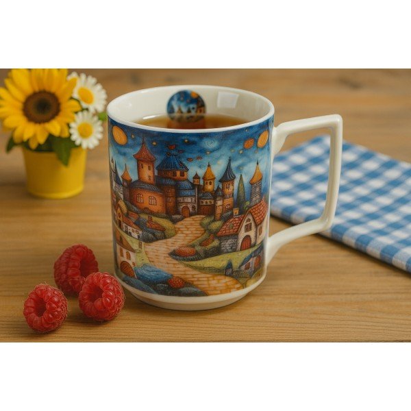 Kubek porcelanowy 450 ml Modern Sleepy Kingdom