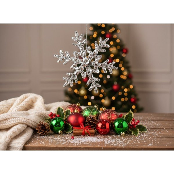 Ozdoba świąteczna Płatek Śniegu 12,5cm