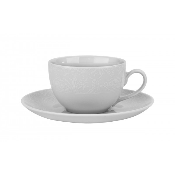 Kpl. 6 filiżanek 200ml ze spodkami Alga