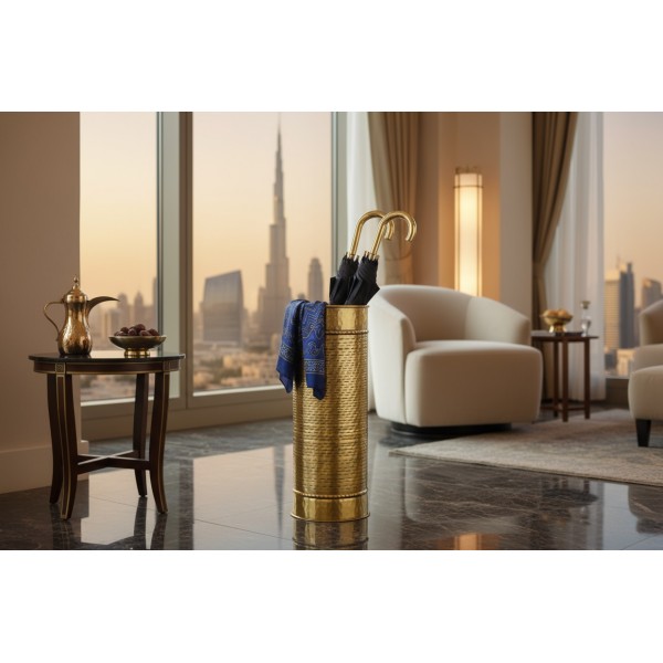 Parasolnik metalowy 54,5 cm złoty