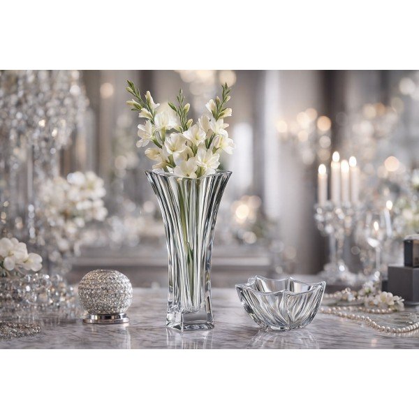 Wazon kryształowy 26,5cm Neptune Bohemia