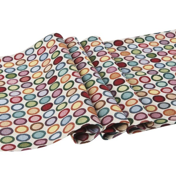 Bieżnik na stół 50x150cm Geo Kółka 003