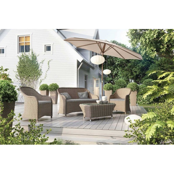 Meble ogrodowe LEONARDO royal piaskowe