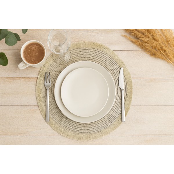 Mata na stół okrągła 38 cm Hawai kremowa