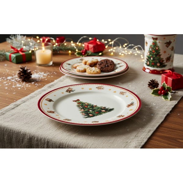 Talerz płytki 27 cm Christmas Tree 3