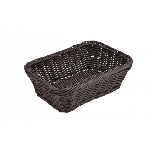 Koszyk prostokątny 22x15,5x7 cm ciemny brązowy 7803