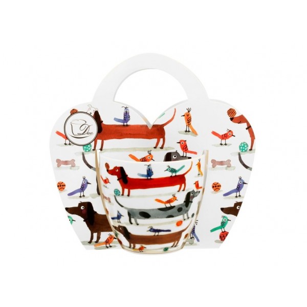 Kubek porcelanowy 460 ml Długie Psy