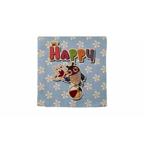 Poszewka dekoracyjna 45x45 cm Sowa-Happy