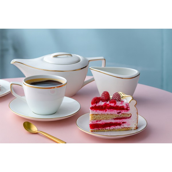 Serwis do kawy dla 12 osób 39 el. City Złote B326