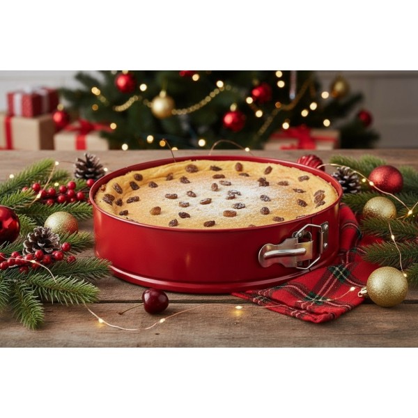 Tortownica 24 cm Noel czerwona