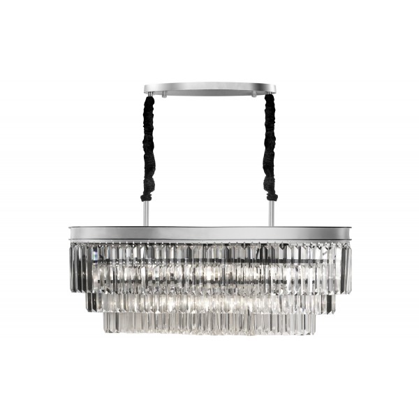 Lampa wisząca kryształowa Monk Chrome 33291/9