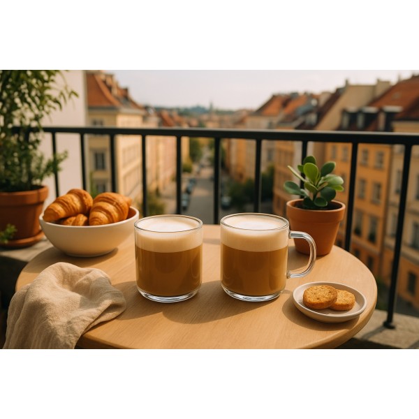 Komplet 2 kubków termicznych 215 ml z podwójną ścianką