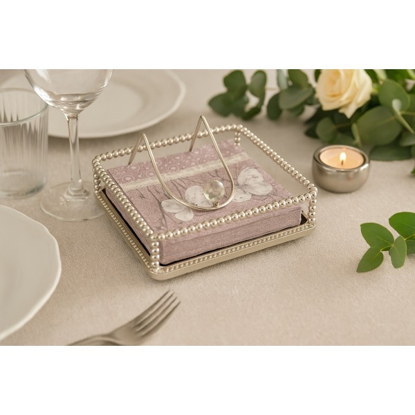 Serwetnik metalowy ozdobny JK0284