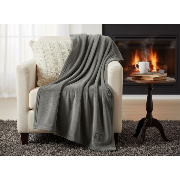 Koc 150x200 cm Kuschelsoft 3638-380 popielaty