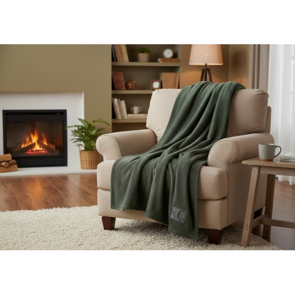 Koc 150x200 Kuschelsoft 3638-750 oliwka