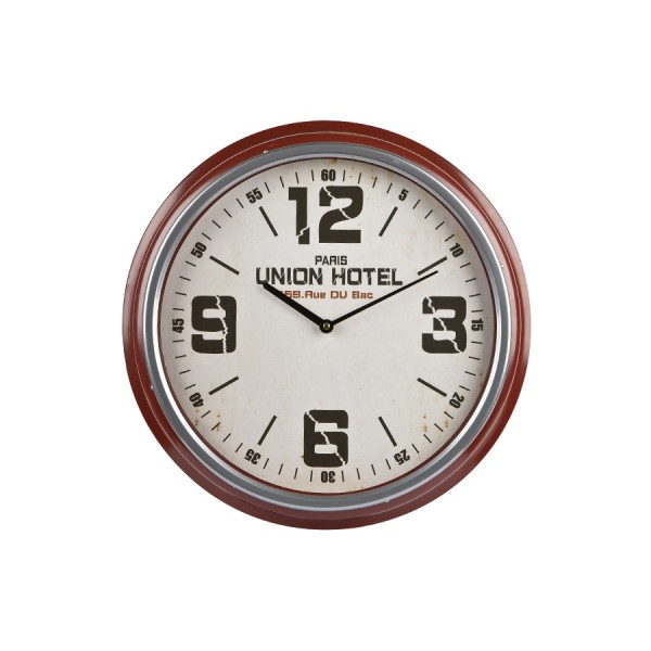 Zegar ścienny okrągły 47cm brąz Union Hotel