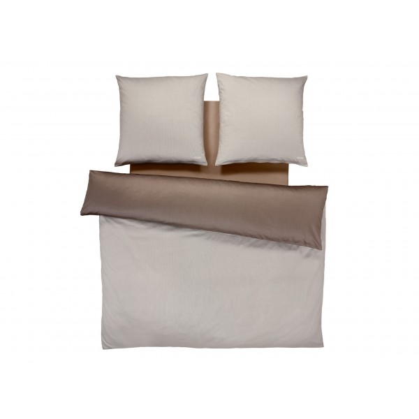 Pościel satynowa 200x220 cm Micro Pattern 4040-7 beżowa