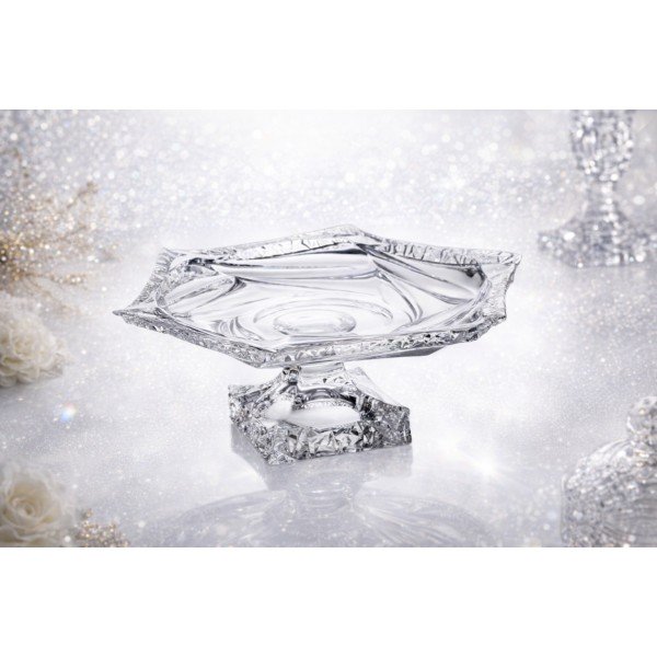 Patera kryształowa 33 cm Flamenco Ice