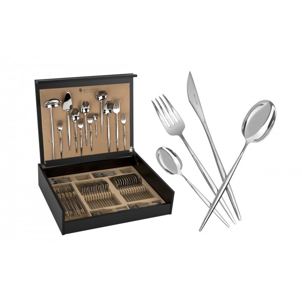 Sztućce Spirit 12/72 w kasecie drewnianej