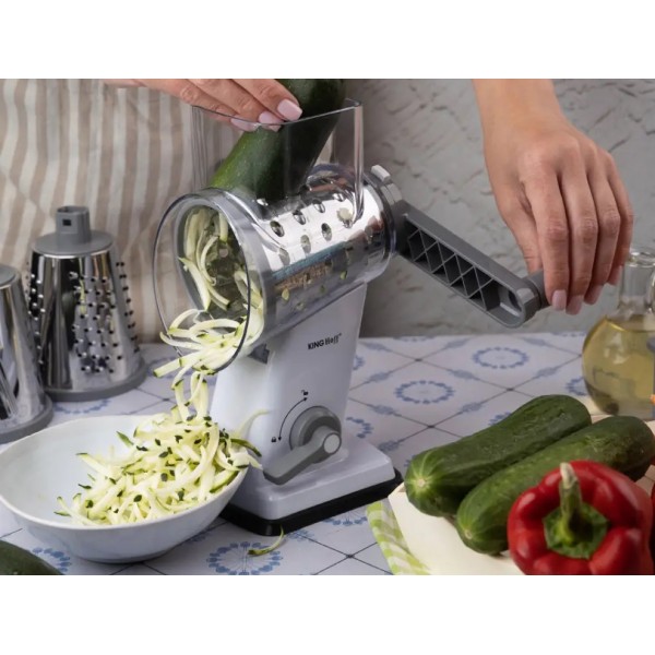 Tarka bębnowa obrotowa 3w1 szara KH-1959