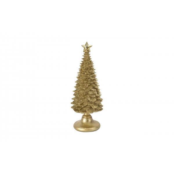 Figurka świąteczna Choinka złota 42,5 cm 171471