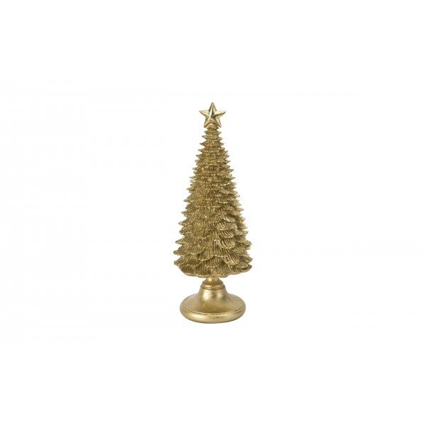Figurka świąteczna Choinka złota 42,5 cm 171471