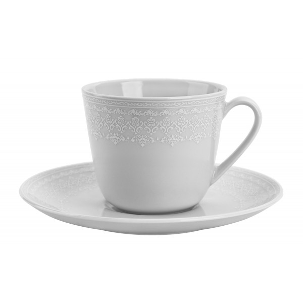 Komplet 6 filiżanek 200ml ze spodkami Prowans