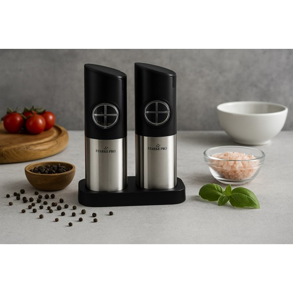 2 x Młynki elektryczne do soli i pieprzu Magna