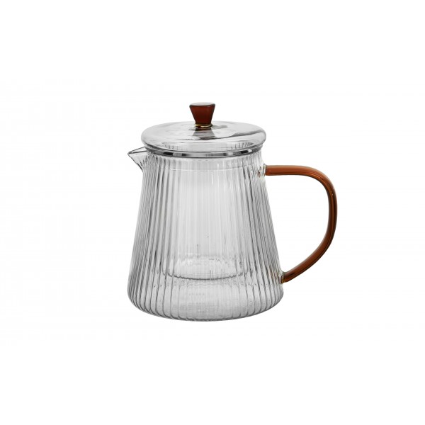 Czajnik 1 L ze szklanym filtrem Justin Amber