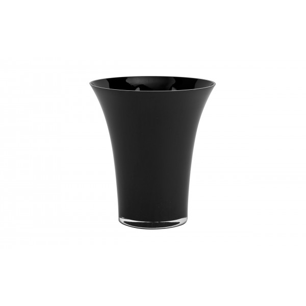 Wazon szklany czarny 22 cm Art-Pol