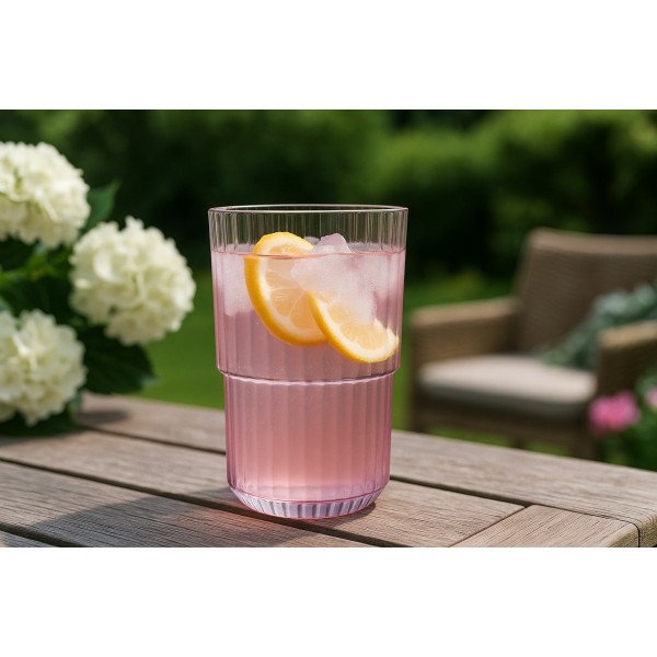 Szklanka nietłukąca 500 ml Linea różowa 10579