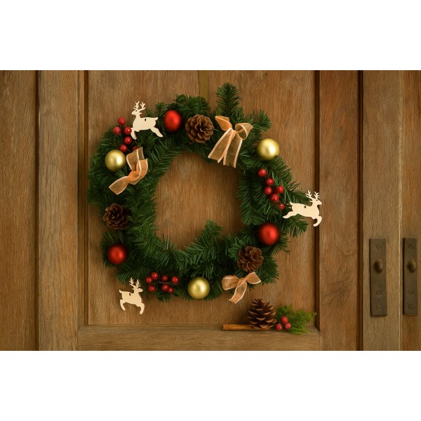 Ozdoba świąteczna Wianek 40 cm Chomik 4015