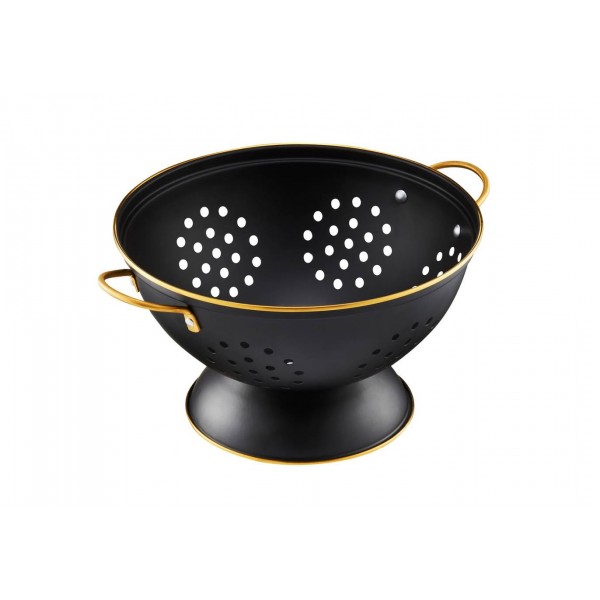 Durszlak cedzak z rączkami 24 cm Royal czarny