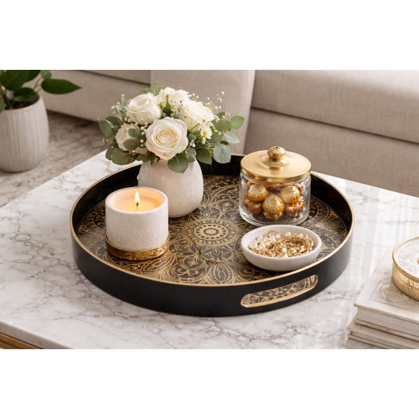 Taca dekoracyjna 34,5 cm Mandale Tulum