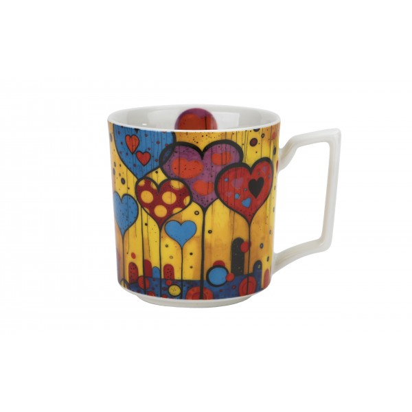 Kubek porcelanowy 450 ml Modern Hearts
