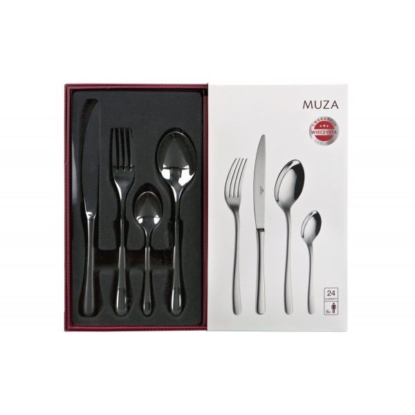 Sztućce 24 Sztuk Muza Połysk