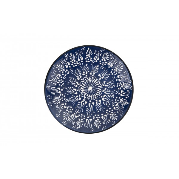 Talerz deserowy 18 cm ceramiczny Oriental Blue