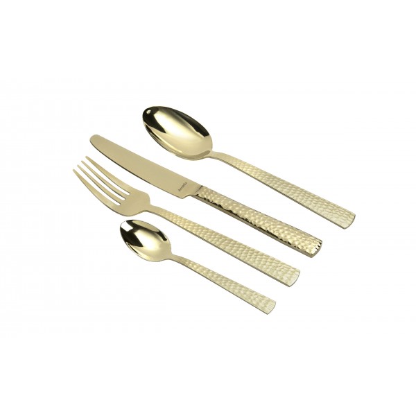 Komplet sztućców 24 el. Felicity w szampańskim kolorze