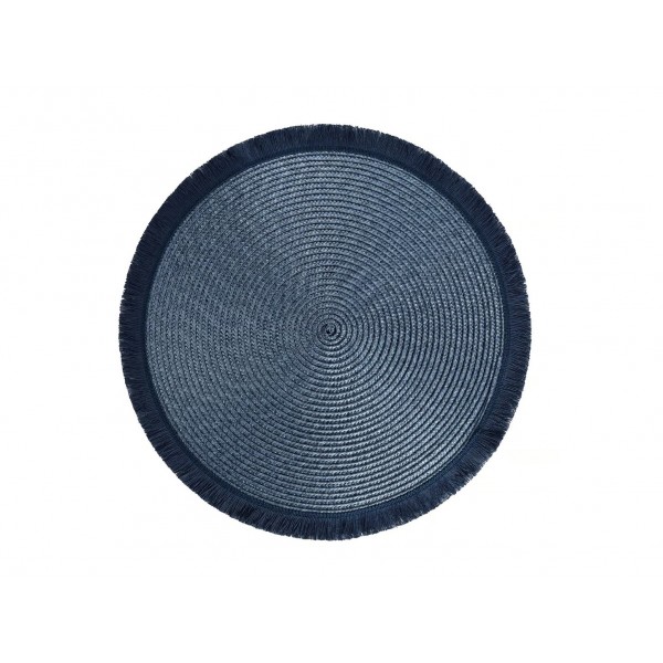 Mata na stół okrągła 38 cm Hawai granatowa