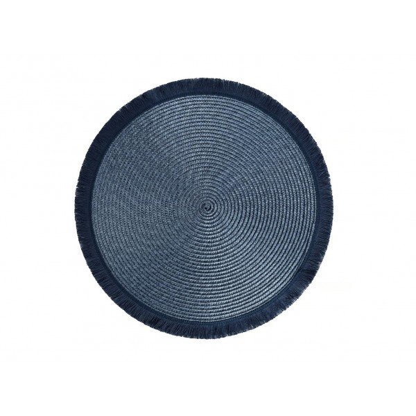 Mata na stół okrągła 38 cm Hawai granatowa