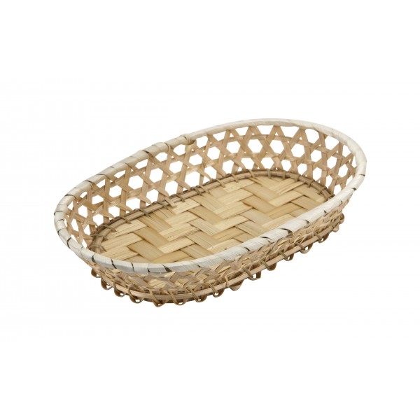 Koszyk na pieczywo owalny bambusowy 24 cm Tin Tours 96149